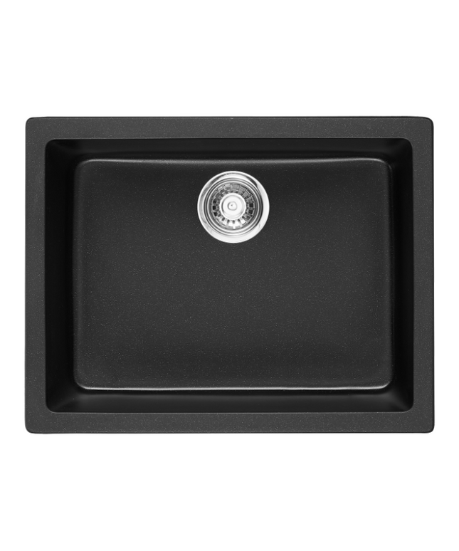 HAUSTERN STARKER SERIES GRANITE 1B UNDER MOUNT KITCHEN SINK BLACK COLOUR (HT-STARKER-612B-UM)