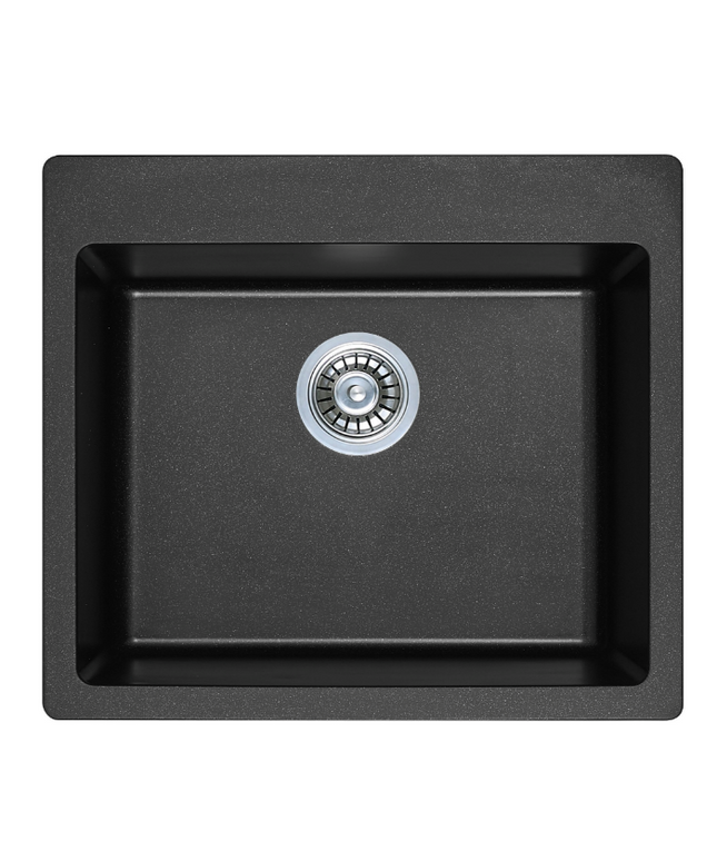 HAUSTERN STARKER SERIES GRANITE 1B TOP MOUNT KITCHEN SINK BLACK COLOUR (HT-STARKER-612B)