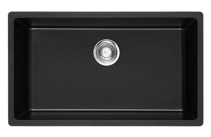 HAUSTERN STARKER SERIES GRANITE 1B UNDER MOUNT KITCHEN SINK BLACK COLOUR (HT-STARKER-613B-UM)