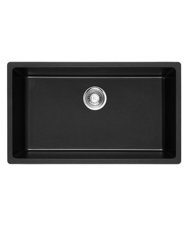 HAUSTERN STARKER SERIES GRANITE 1B UNDER MOUNT KITCHEN SINK BLACK COLOUR (HT-STARKER-613B-UM)