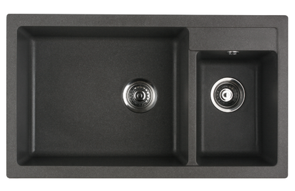 HAUSTERN STARKER SERIES GRANITE 1B1S TOP MOUNT KITCHEN SINK GREY COLOUR(HT-STARKER-623G)