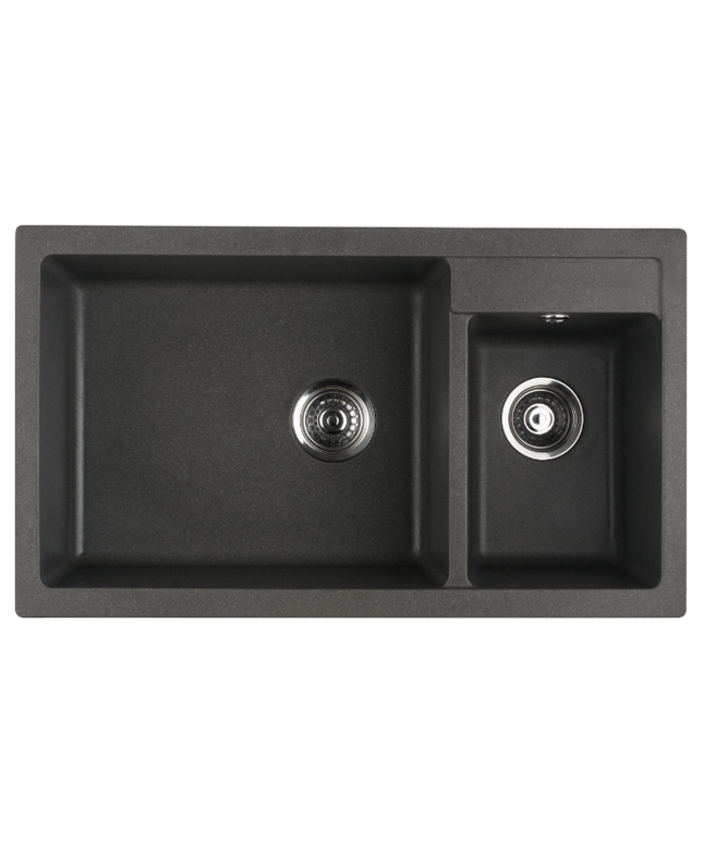 HAUSTERN STARKER SERIES GRANITE 1B1S TOP MOUNT KITCHEN SINK GREY COLOUR(HT-STARKER-623G)