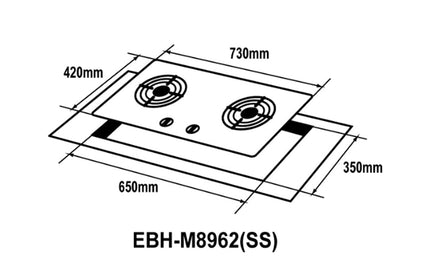 ELBA BUILT-IN HOB EBH-M8962(SS)