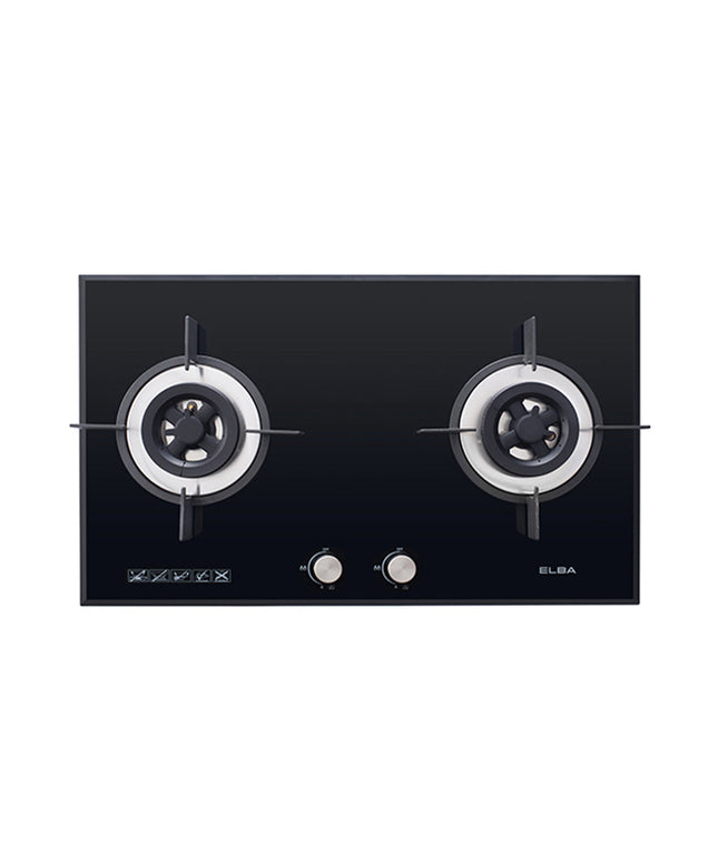 ELBA DOUBLE BURNERS BUILT-IN GLASS HOB EGH-K8942G(BK)