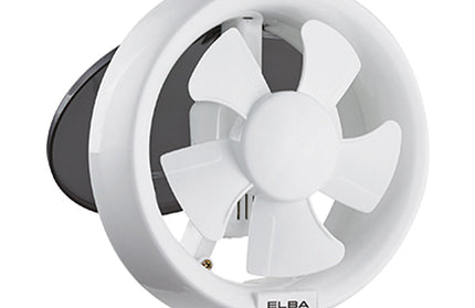 ELBA GLASS MOUNTED VENTILATION FAN 6" EGVF-E0615(WH)