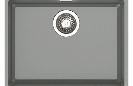 HAUSTERN EDGE SERIES GRANITE 1B UNDER MOUNT KITCHEN SINK GREY COLOUR (HT-EDGE-612-UM-G)