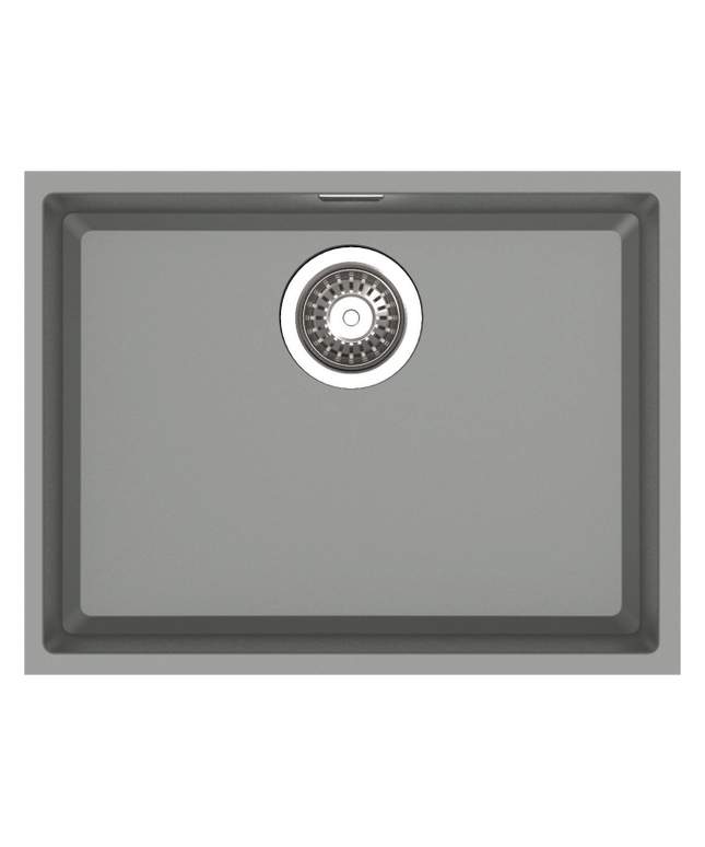 HAUSTERN EDGE SERIES GRANITE 1B UNDER MOUNT KITCHEN SINK GREY COLOUR (HT-EDGE-612-UM-G)