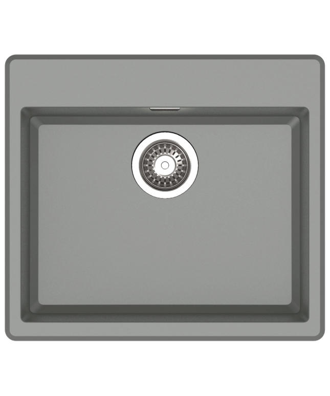 HAUSTERN EDGE SERIES GRANITE 1B TOP MOUNT KITCHEN SINK GREY COLOUR (HT-EDGE-612G)