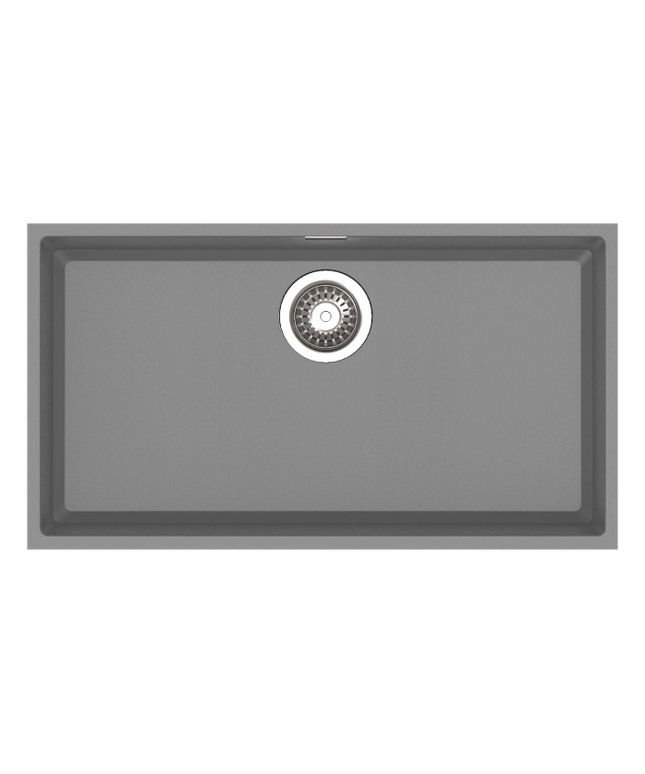 HAUSTERN EDGE SERIES GRANITE 1B UNDER MOUNT KITCHEN SINK GREY COLOUR (HT-EDGE-613UM-G)