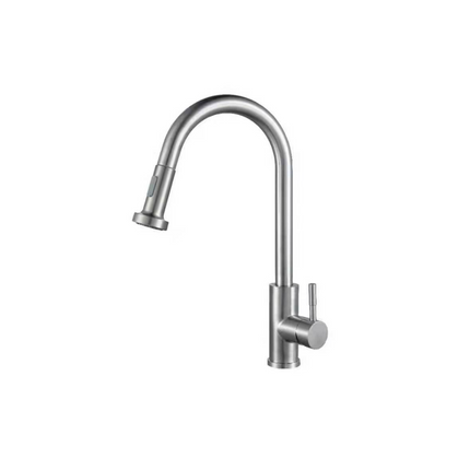 HAUSTERN STIQ SERIES STAINLESS STEEL KITCHEN FAUCET W SINGLE U MIXER PULL OUT TAP (HT-STIQ-561A/PP-SS)