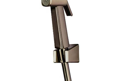 HAUSTERN WUFEL SERIES ABS HAND BIDET SPRAY WITH FLEXIBLE HOSE - TITANIUM GREY COLOUR(HT-WUFEL-400-TG)