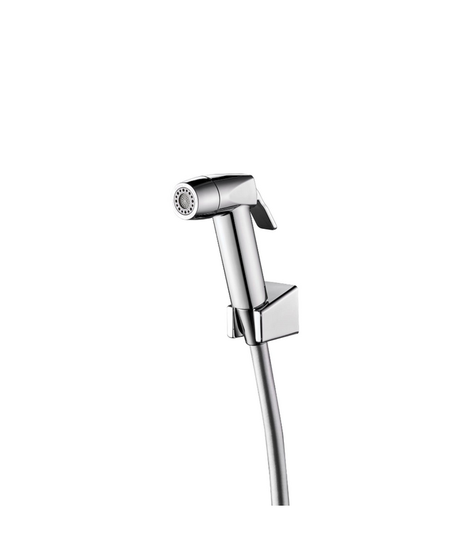 HAUSTERN ZETA SERIES ABS HAND BIDET SPRAY WITH FLEXIBLE HOSE - CHROME COLOUR(HT-ZETA-401D-CR)