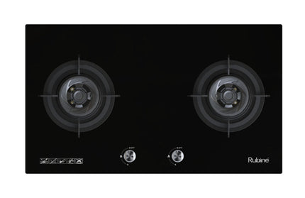 RUBINE RGH-LOTOFLEXI2B-BLFX GLASS GAS HOB WITH FLAME POWER (5.0KW)