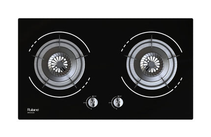 RUBINE RGH-BRAVA2B-BL GLASS GAS HOB WITH FLAME POWER (4.5KW)
