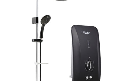 RUBINE RWH-FS391D-BRCB INSTANT WATER HEATER INVERTER DC PUMP RAINSHOWER - CARBON BLACK