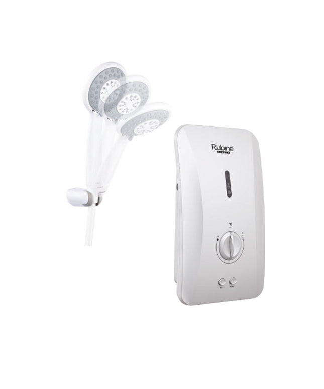 RUBINE RWH-FS390N-MAW INSTANT WATER HEATER NON PUMP MULTI ANGLE - MODERN WHITE