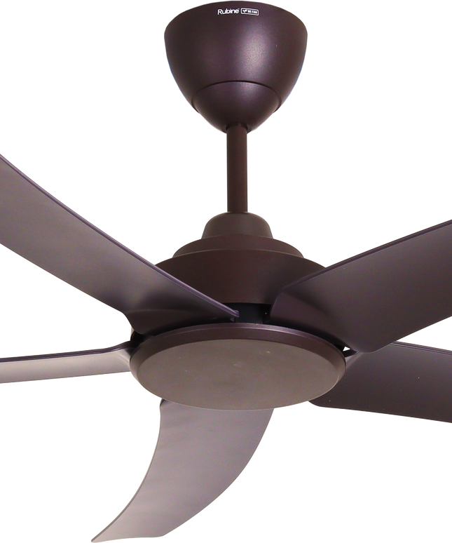 RUBINE BREEZA SERIES RCF-BREEZA53-5B REMOTE CONTROL DC CEILING FAN / 53 INCH / 5 BLADES